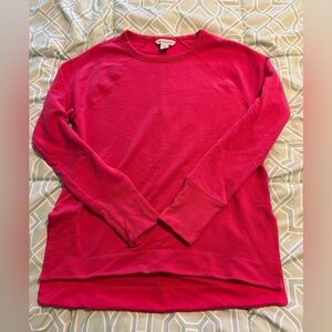 Athleta Coaster Luxe Recover Sweatshirt in Vibrant Pink Color